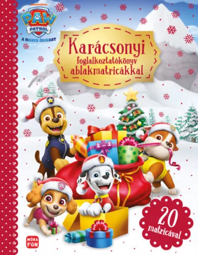 Mancs Őrjárat - Karácsonyi foglalkoztatókönyv 20 db ablakmatricával 