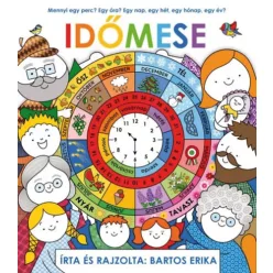   Időmese - Mennyi egy perc? ... (élfestett) -  Bartos Erika (kötött áras) 
