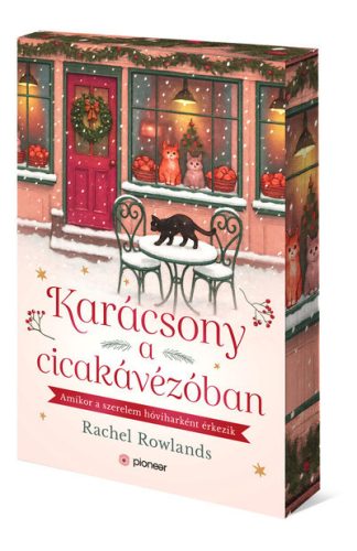 Karácsony a cicakávézóban (élfestett) - Rachel Rowlands (kötött áras) 
