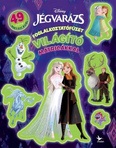 Foglalkoztatófüzet világító matricákkal - Jégvarázs - Disney