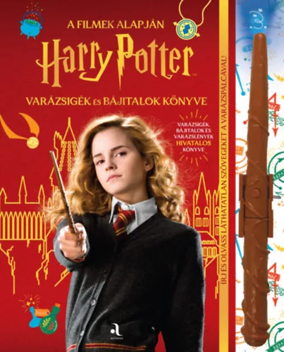 Harry Potter - Varázsigék és bájitalok könyve (varázspálcával) - Cala Spinner (kötött áras)
